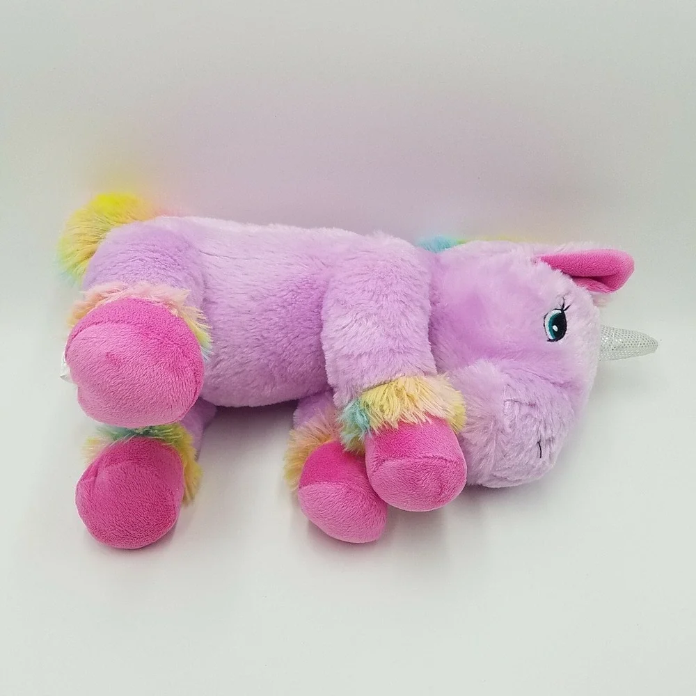 Unicorn Aislynn Progressive Plush Rainbow Striped 12